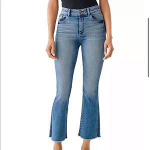 DL1961 Rachel Cropped high rise Instasculpt Flare